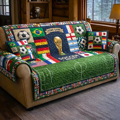 Match Day Quilted Sofa Cover GFTOMA11073