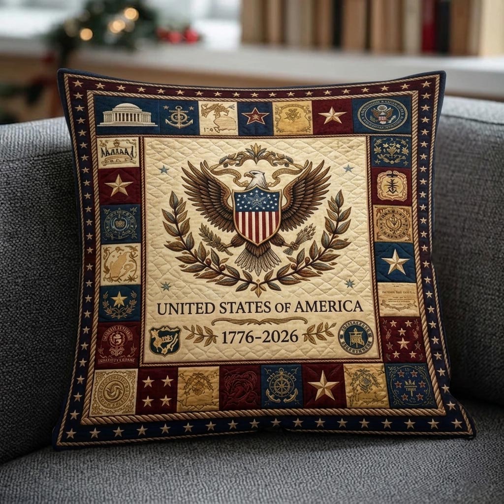 Heritage Patch Quilted Pillow Case GFTOMA11086C2