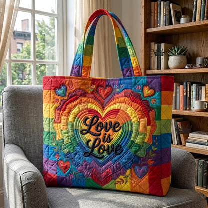 Pride Heart Quilted Tote Bag GFTOMA11119