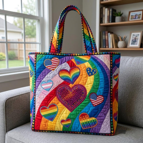 Love is Pride Quilted Tote Bag GFTOMA11120C1