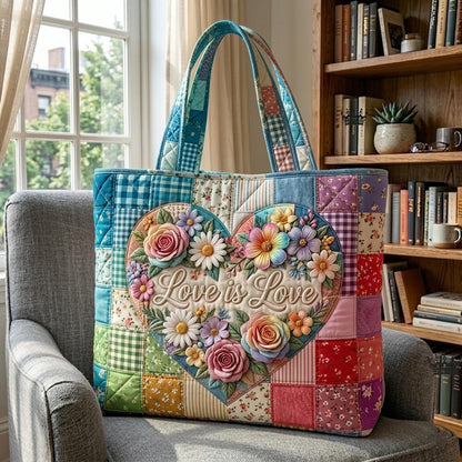 Proud to Love Quilted Tote Bag GFTOMA11121