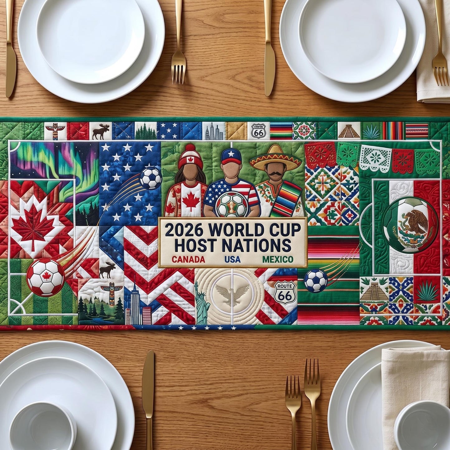 Match Day Quilted Table Runner GFTOMA11144