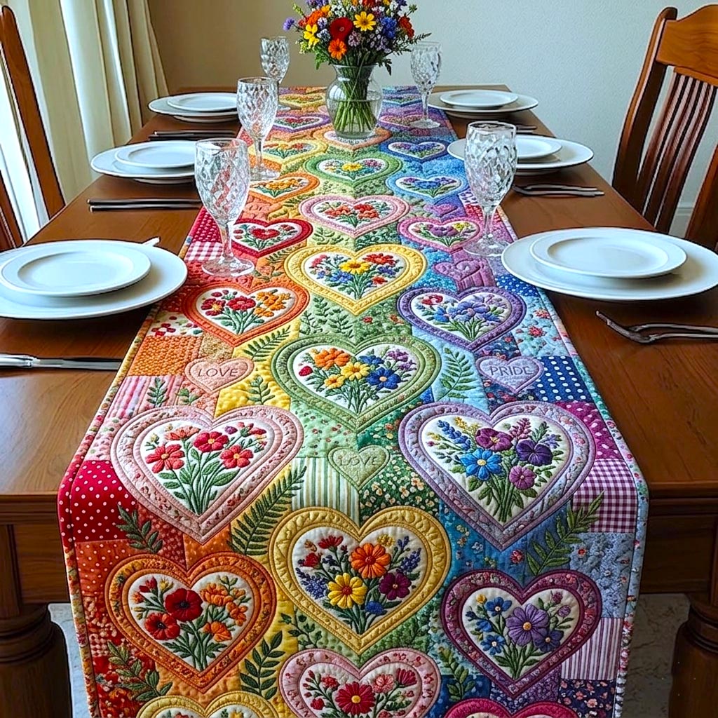 Proud to Love Quilted Table Runner GFTOMA11155