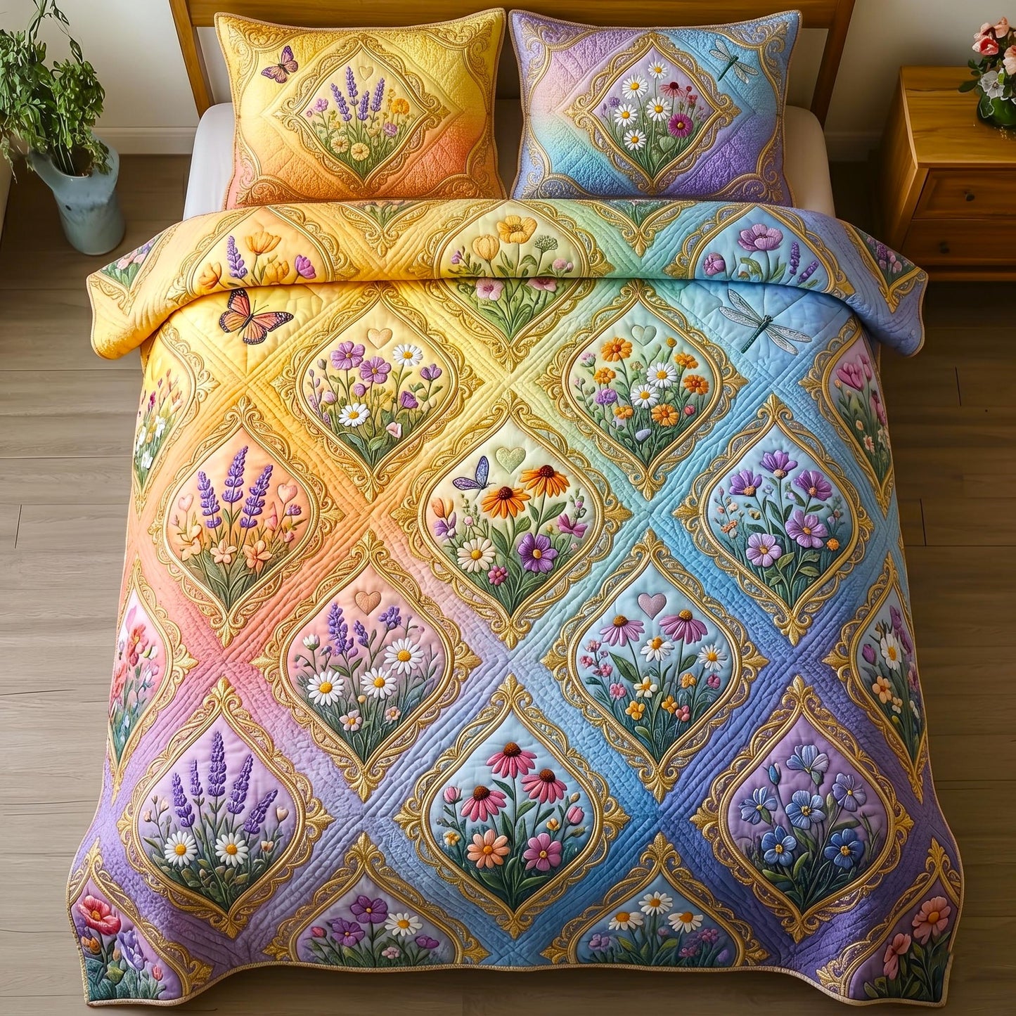 Pride Love Forever 3-Piece Quilted Bedding Set GFTOMA11171
