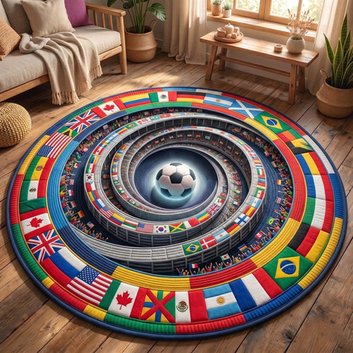 Match Day Quilted Round Mat GFTOMA11183