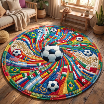 Match Day Quilted Round Mat GFTOMA11184C5