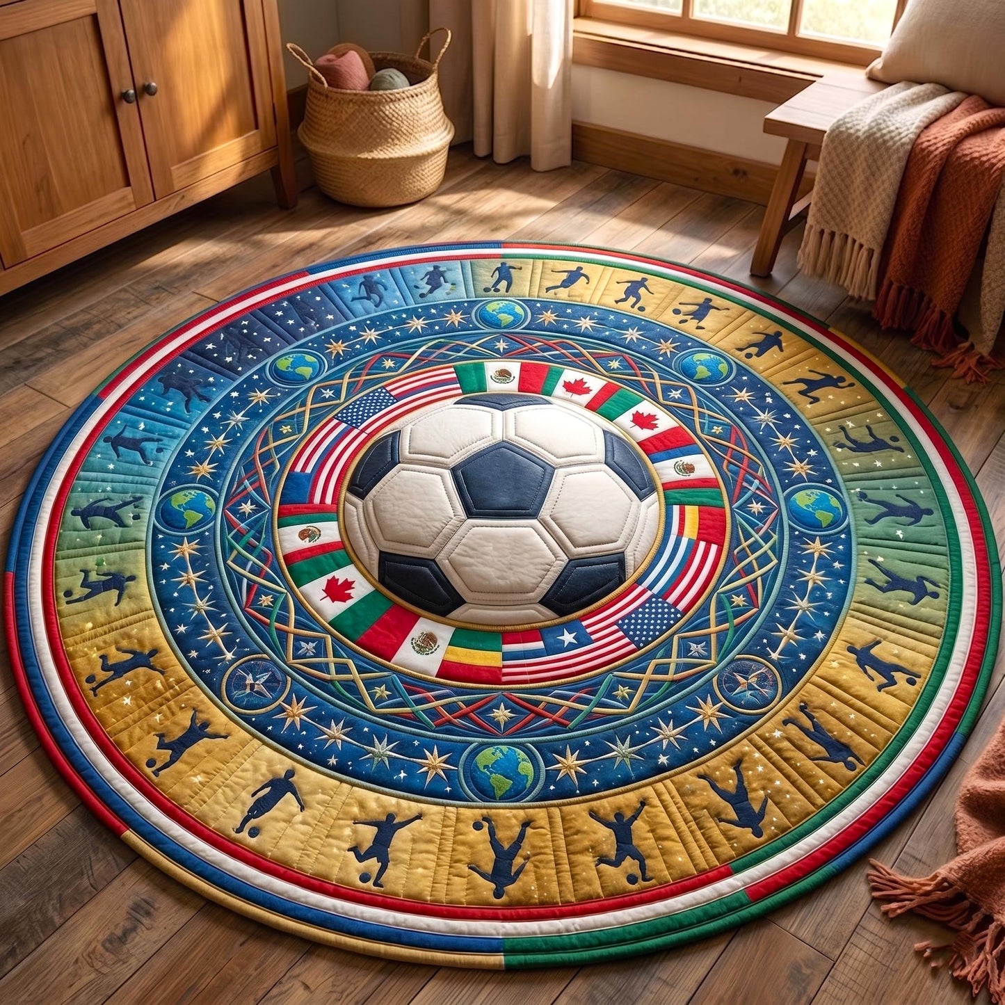 Match Day Quilted Round Mat GFTOMA11186