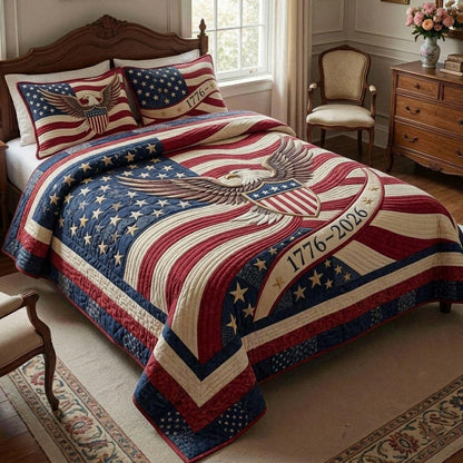 Heritage Patch 3-Piece Quilted Bedding Set GFTOMA11220