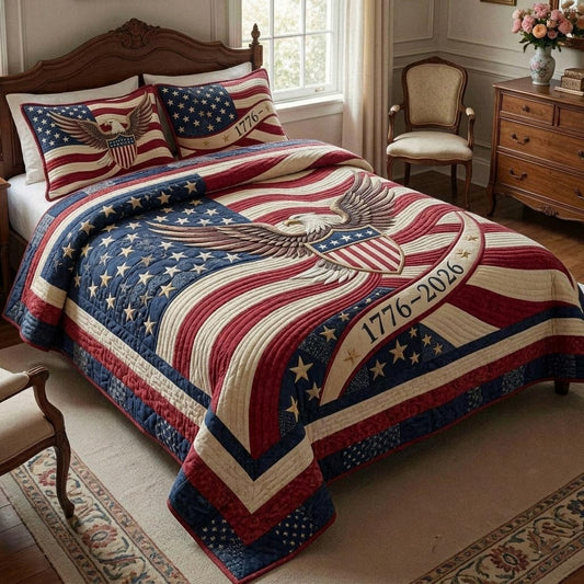 Heritage Patch 3-Piece Quilted Bedding Set GFTOMA11220