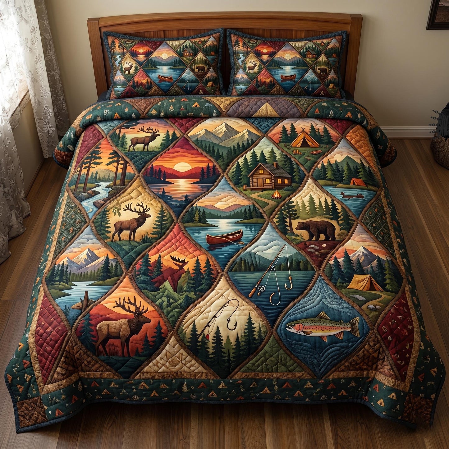 Camper Life 3-Piece Quilted Bedding Set GFTOMA11255