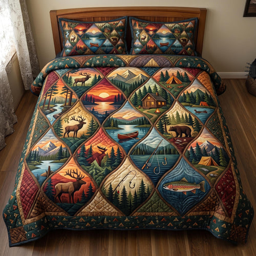 Camper Life 3-Piece Quilted Bedding Set GFTOMA11255