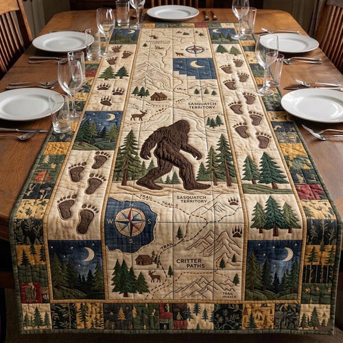 Mystic Sasquatch Quilted Table Runner GFTOMA11278
