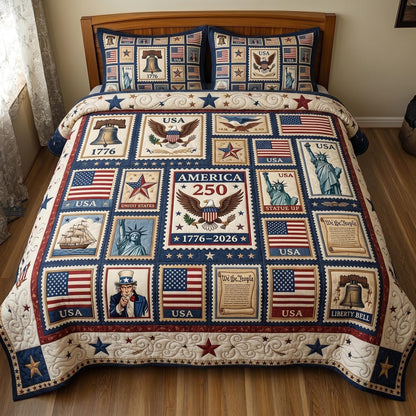 Heritage Patch 3-Piece Quilted Bedding Set GFTOMA11283