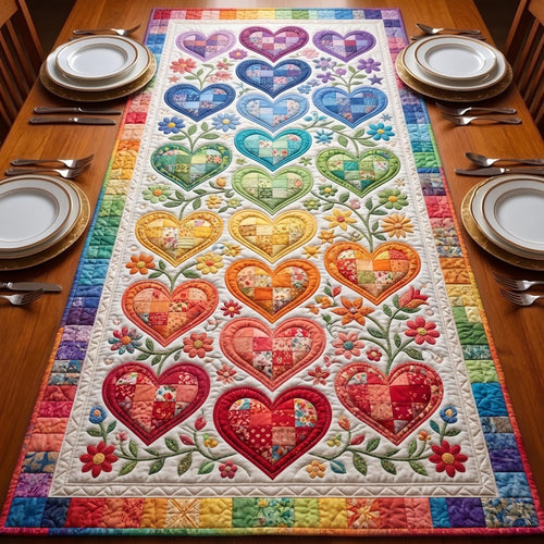 Heart of Pride Quilted Table Runner GFTOMA11299