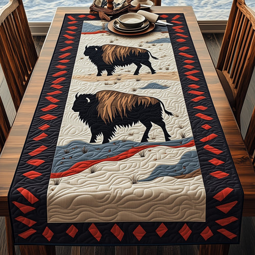 Bison Native Quilted Table Runner GFTOMA112