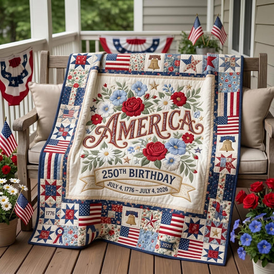 Heritage Patch Quilted Blanket GFTOMA11305