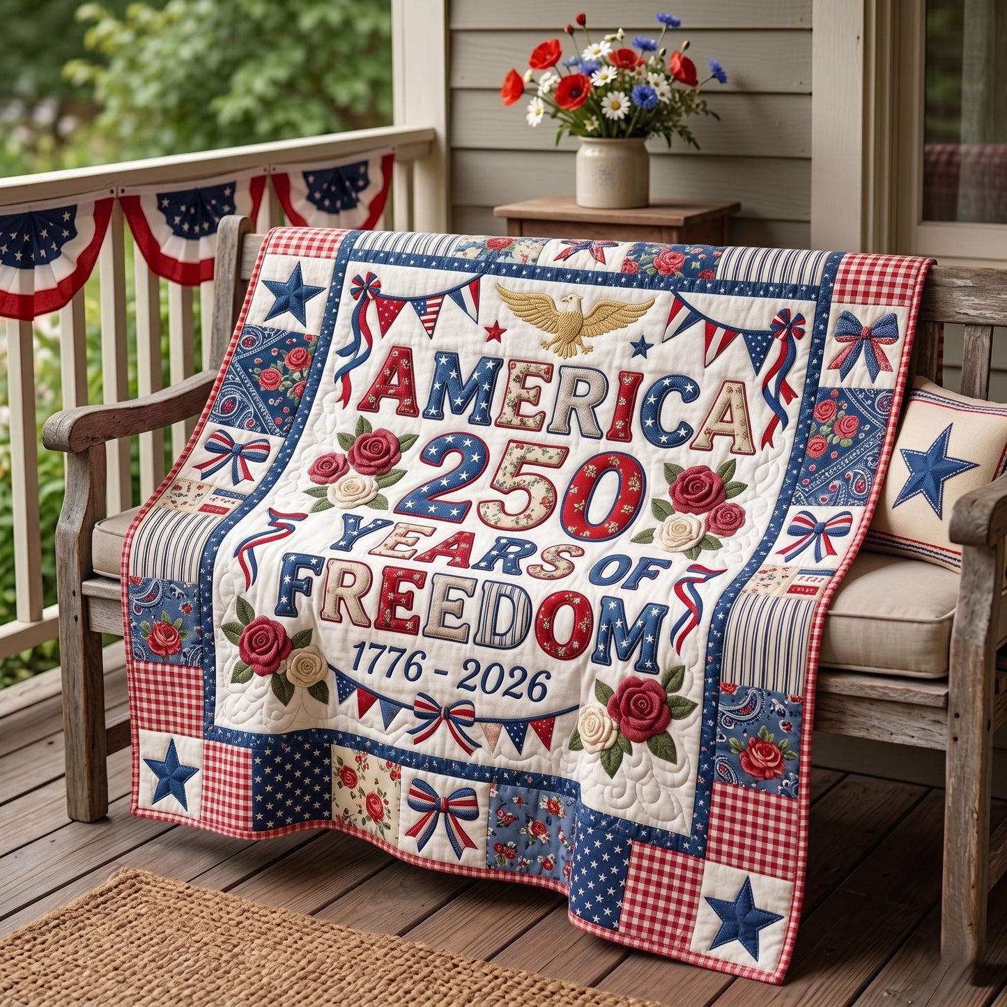 Heritage Patch Quilted Blanket GFTOMA11331