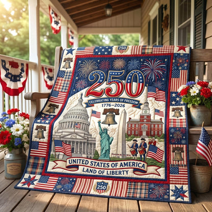 Heritage Patch Quilted Blanket GFTOMA11334