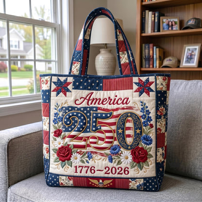 Heritage Patch Quilted Tote Bag GFTOMA11346
