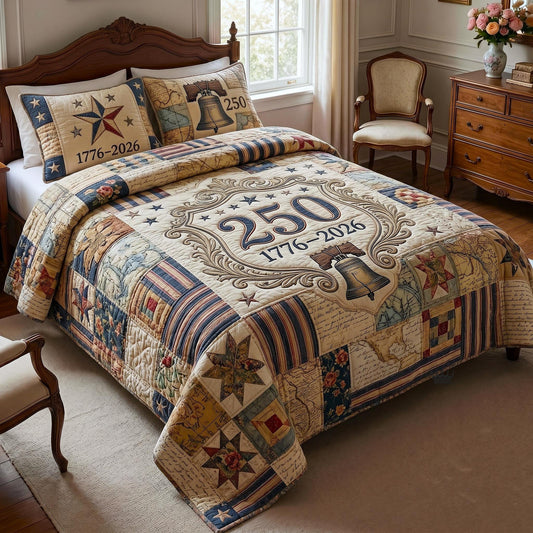 Heritage Patch 3-Piece Quilted Bedding Set GFTOMA11363