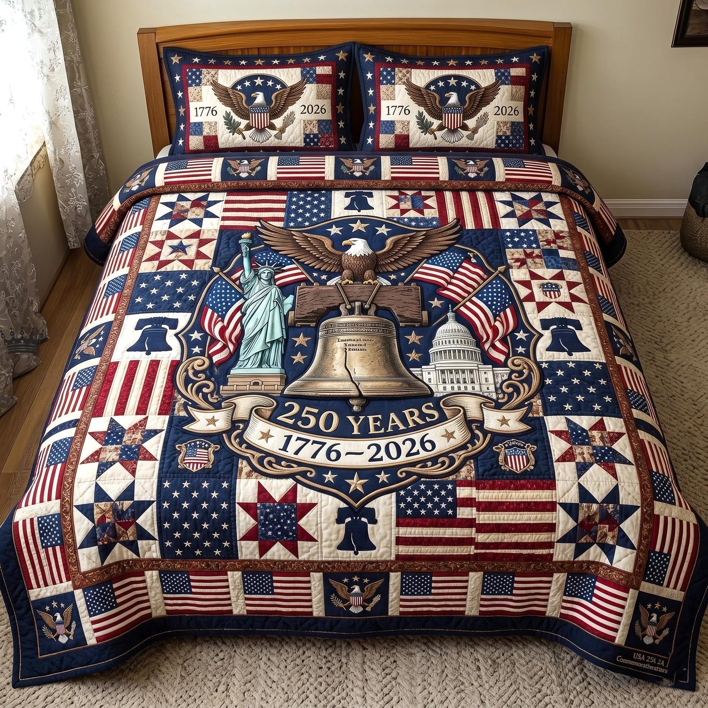 Heritage Patch 3-Piece Quilted Bedding Set GFTOMA11364