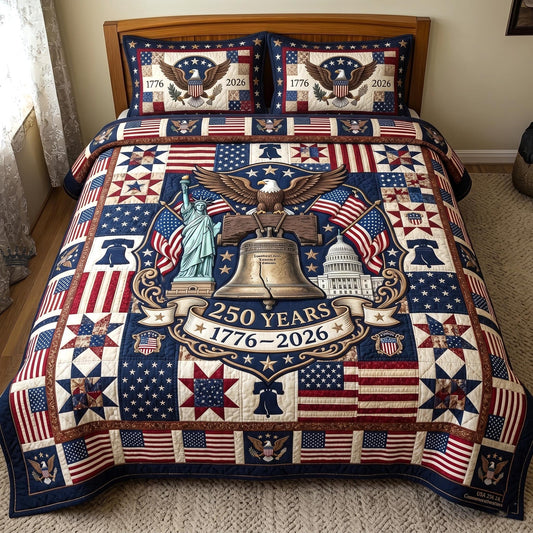 Heritage Patch 3-Piece Quilted Bedding Set GFTOMA11364