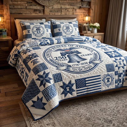 Heritage Patch 3-Piece Quilted Bedding Set GFTOMA11368