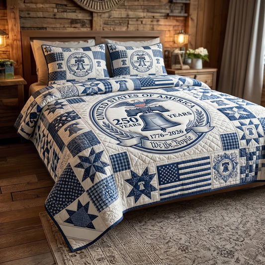 Heritage Patch 3-Piece Quilted Bedding Set GFTOMA11368