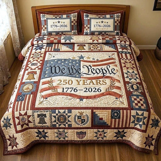 Heritage Patch 3-Piece Quilted Bedding Set GFTOMA11369