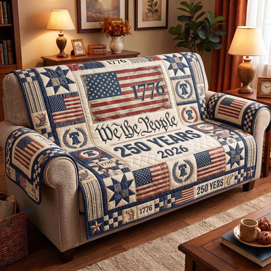 Heritage Patch Quilted Sofa Cover GFTOMA11371