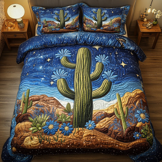 Desert Bloom 3-Piece Quilted Bedding Set GFTOMA1138