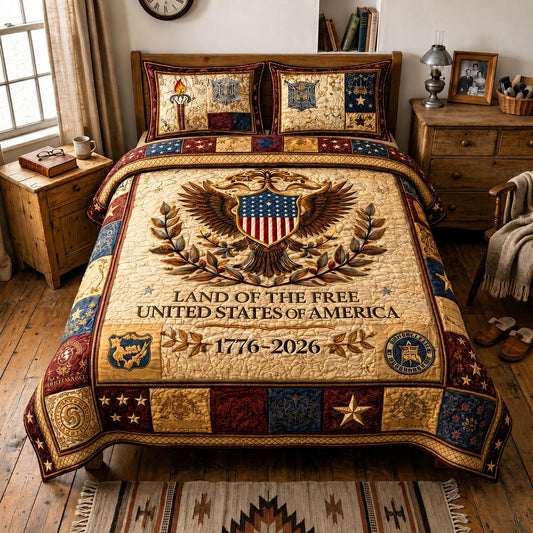 Heritage Patch 3-Piece Quilted Bedding Set GFTOMA11396C5