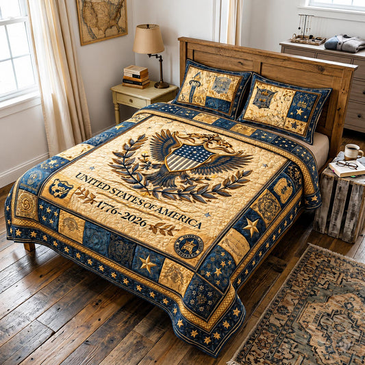 Heritage Patch 3-Piece Quilted Bedding Set GFTOMA11397C6