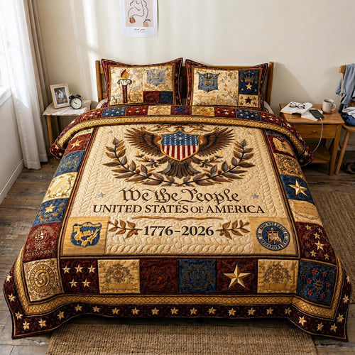 Heritage Patch 3-Piece Quilted Bedding Set GFTOMA11398C5