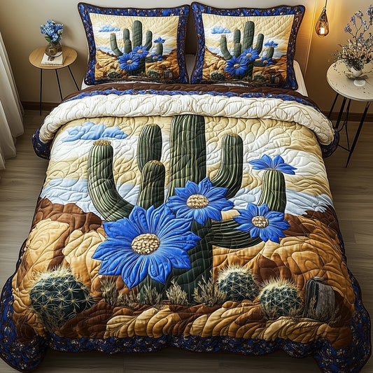 Desert Bloom 3-Piece Quilted Bedding Set GFTOMA1141