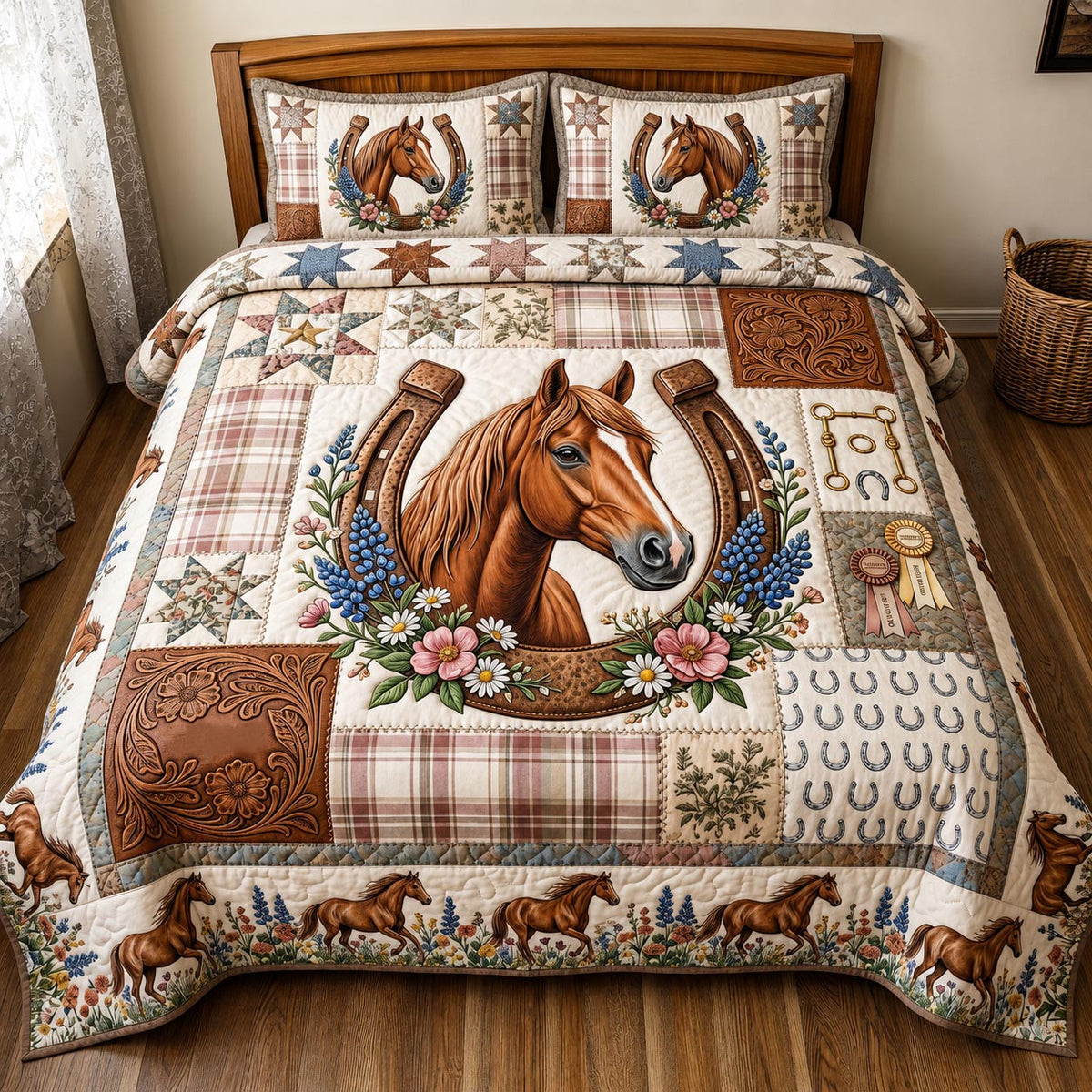 Western Soul 3-Piece Quilted Bedding Set GFTOMA11411