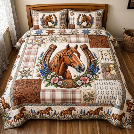 Western Soul 3-Piece Quilted Bedding Set GFTOMA11411