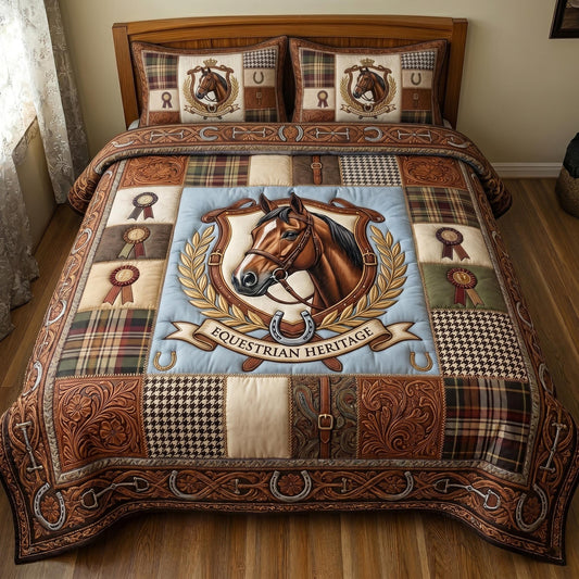 Rustic Gallop 3-Piece Quilted Bedding Set GFTOMA11413