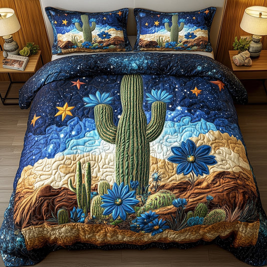 Desert Bloom 3-Piece Quilted Bedding Set GFTOMA1142