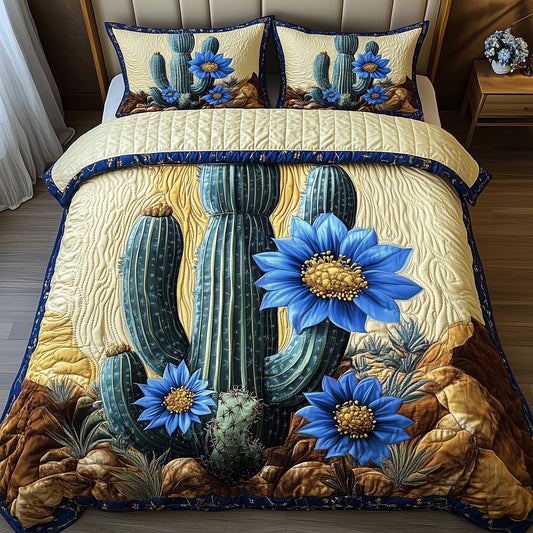 Desert Bloom 3-Piece Quilted Bedding Set GFTOMA1143