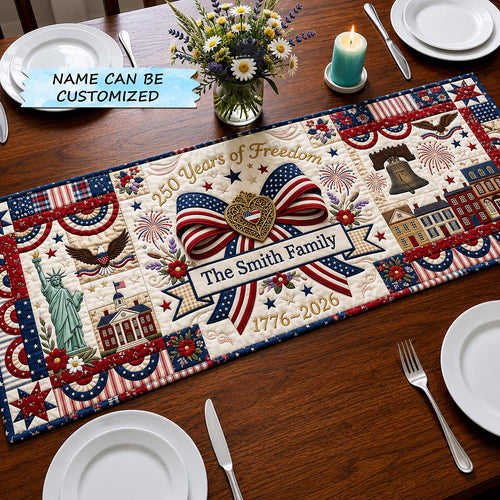 Heritage Patch Quilted Table Runner QTCUZ GFTOMA11466