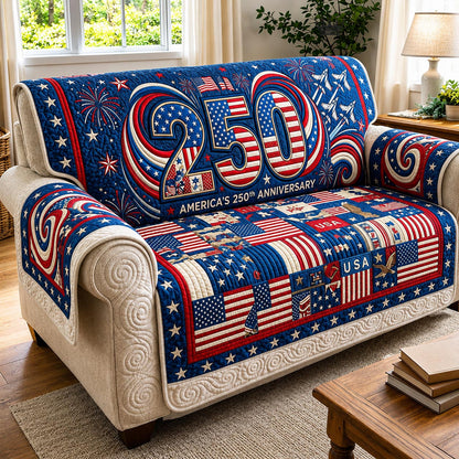 Liberty Patch Quilted Sofa Cover GFTOMA11481