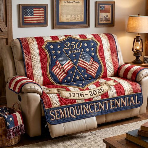 Freedom Patch Quilted Sofa Cover GFTOMA11483