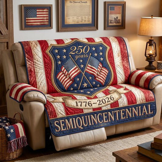 Freedom Patch Quilted Sofa Cover GFTOMA11483