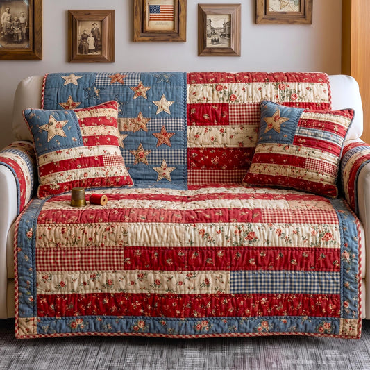 Patriot Threads Quilted Sofa Cover GFTOMA11484