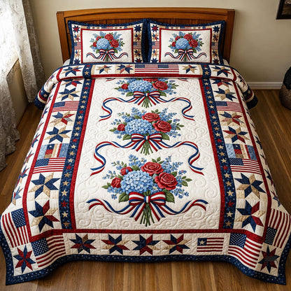Heritage Patch 3-Piece Quilted Bedding Set GFTOMA11489