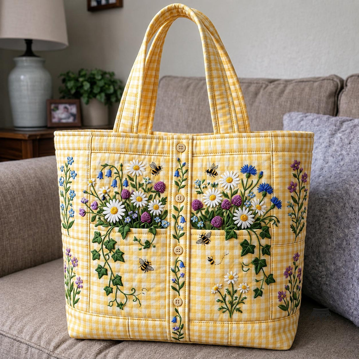 Bloom Garden Quilted Tote Bag GFTOMA11527