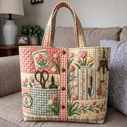 Garden Bloom Quilted Tote Bag GFTOMA11528