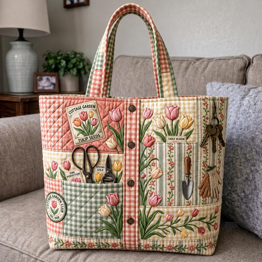 Garden Bloom Quilted Tote Bag GFTOMA11528