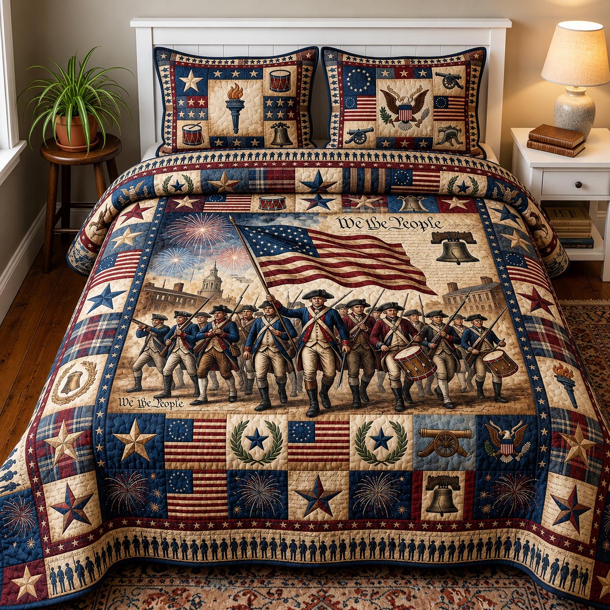 Heritage Patch 3-Piece Quilted Bedding Set GFTOMA11548